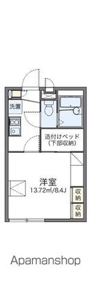 レオパレスＩ　Ｎ南仙台[1K/22.09m2]の間取図