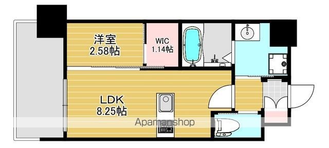 リファレンス竹下駅前の間取り写真