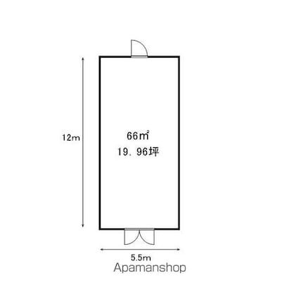 ビバリーマンションⅤ[事務所/66m2]の間取図