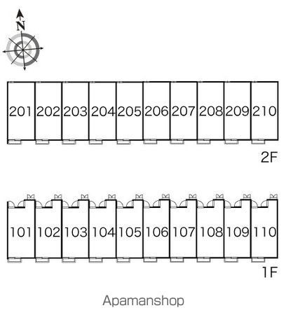 レオパレスクラージュⅡ 103 ｜ 静岡県浜松市中央区和合町220-2220（賃貸アパート1K・1階・23.61㎡） その22