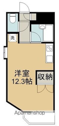 遠見塚アベニュー[1R/27.12m2]の間取図