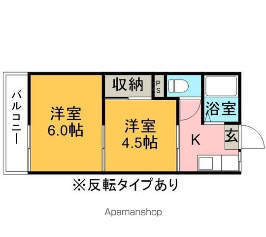 四斗蒔ハイツの間取り写真