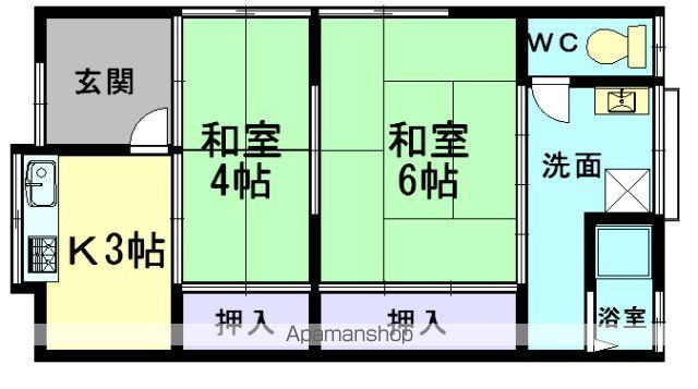 喜多住宅北棟の間取り写真