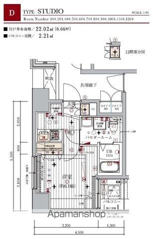 メインステージ北千住IIの間取り写真