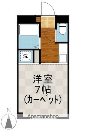 長野県長野市大字石渡[1R/21m2]の間取図