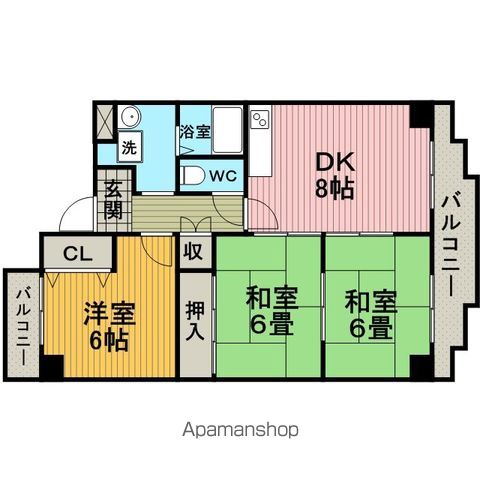 グローバル利倉の間取り写真