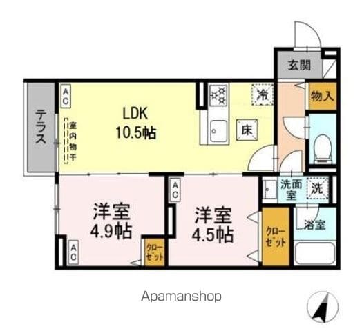 セレスティア中央 IIの間取り写真