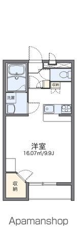 レオパレスアルペンローゼの間取り