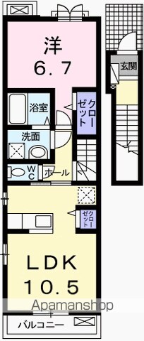 アバンツァート玉手Iの間取り写真