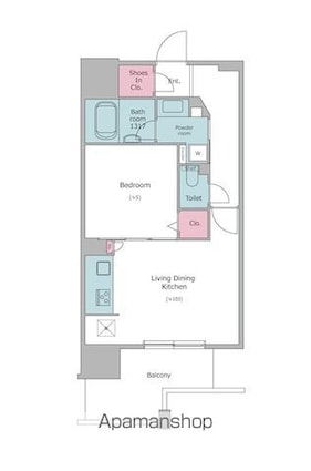レジディア中延[1LDK/40.94m2]の間取図