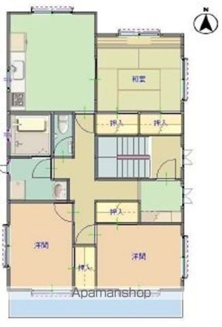 和歌山県和歌山市岡山丁[3DK/85.35m2]の間取図