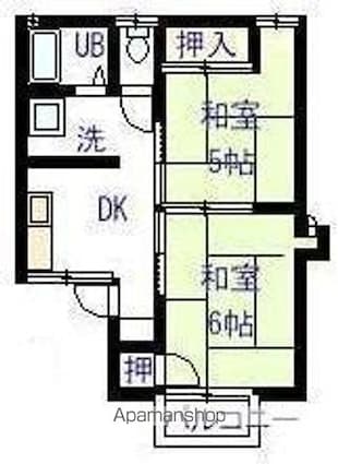 メゾン寿志[2K/34.89m2]の間取図