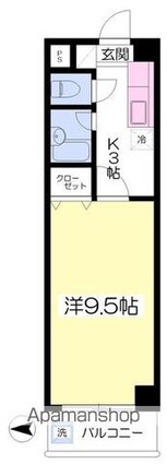 レクセル本町[1K/27.06m2]の間取図