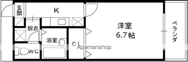 アンプルール フェール 寿の間取り写真