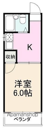 幸マンション[1K/19.44m2]の間取図