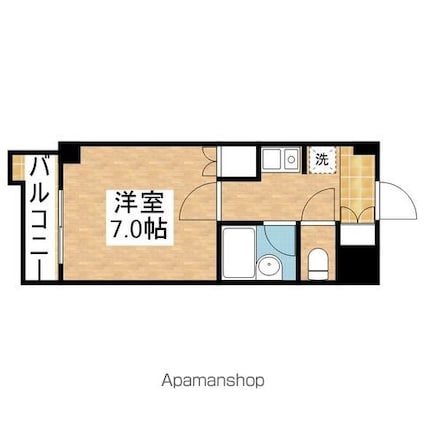 プロクシィ広路本町[1K/21.6m2]の間取図