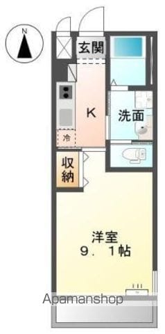 高松琴平電鉄長尾線 木太東口駅 徒歩19分 2階建 築9年の間取り写真