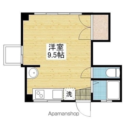 レイス三番町[1R/20.6m2]の間取図