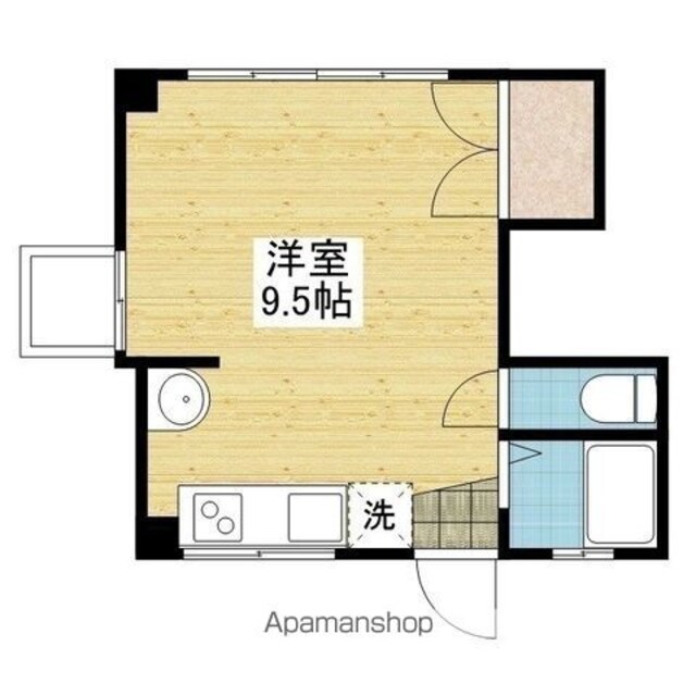 レイス三番町[1R/20.6m2]の間取図