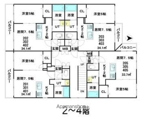 プレミアシティ美園の間取り写真