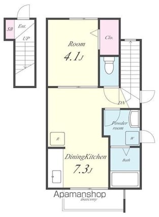 ジュネス山元[1DK/30.23m2]の間取図