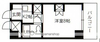 シティコーポ比治山[1K/15.92m2]の間取図