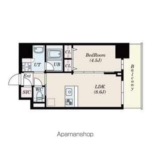 S−RESIDENCE福島DIVERSEの間取り写真