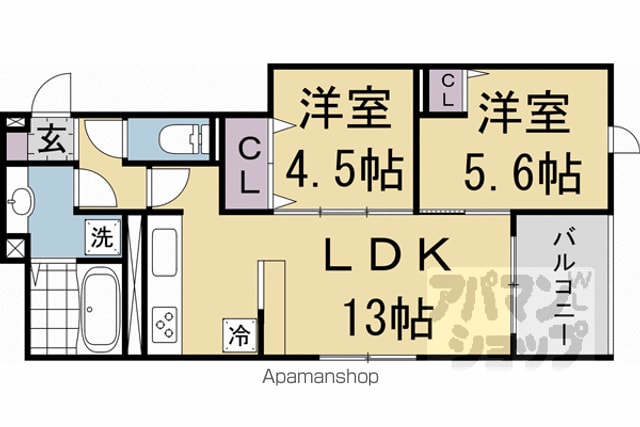 GRAMM岩倉の間取り写真