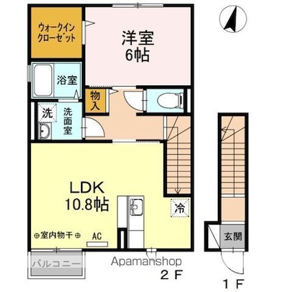 アメージング金色[1LDK/49.88m2]の間取図