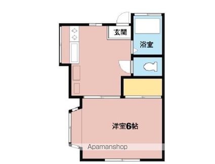 インペリアル武石[1DK/23.5m2]の間取図