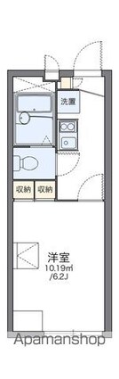 レオパレスモナーロ[1K/19.87m2]の間取図