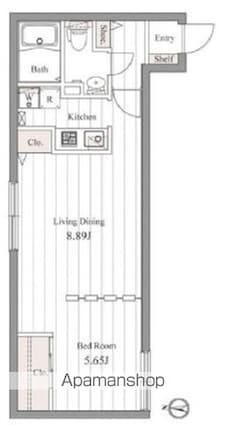 ＺＥＳＴＹ桜新町[1LDK/40.64m2]の間取図