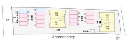 香川県東かがわ市落合[2DK/45.06m2]の配置図