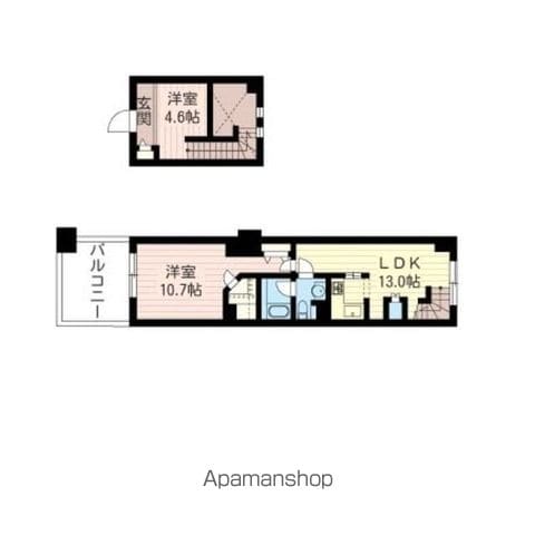 レジデンスシャルマン月島の間取り写真