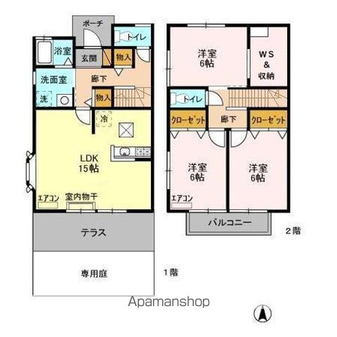 リビングタウン南青山　ＡＢＣの間取り