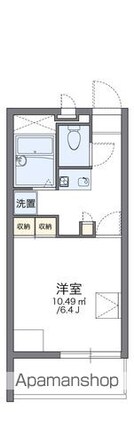 東京都狛江市西野川４丁目[1K/21.4m2]の間取図