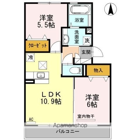 リアン トゥールの間取り写真