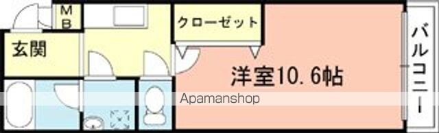 ティエラハウス西小二里[1K/30.26m2]の間取図