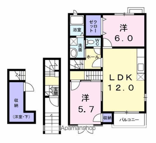 【コンフォルターブルⅠの間取り】