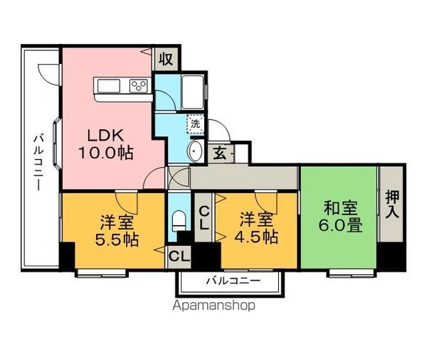 シティマンション久留米Ⅴの間取り