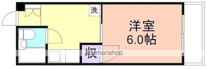 和歌山県和歌山市有本[1K/19.8m2]の間取図