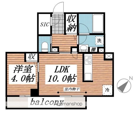 八幡宿マンションの間取り写真