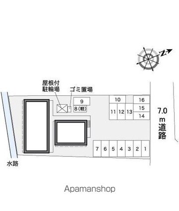 レオパレスボン　ボヤージュ[1K/23.18m2]の配置図