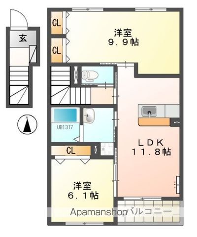 マ・グランⅡの間取り