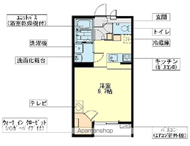 レオパレスKS コートの間取り写真