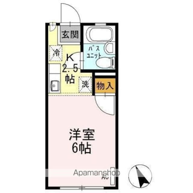 ベル・エポック[1K/17.4m2]の間取図