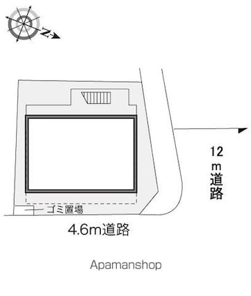 レオパレスＡＩＫＥＮ[1K/19.87m2]の配置図