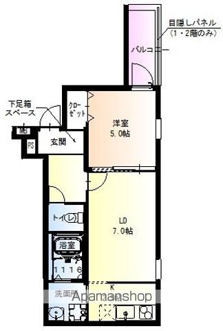 フジパレス井高野駅西II番館の間取り写真