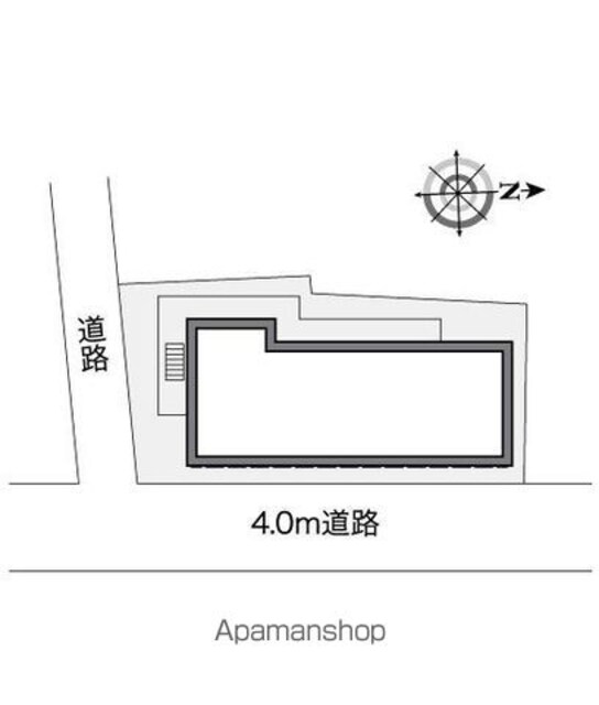 レオパレスアムール[1K/20.7m2]の配置図