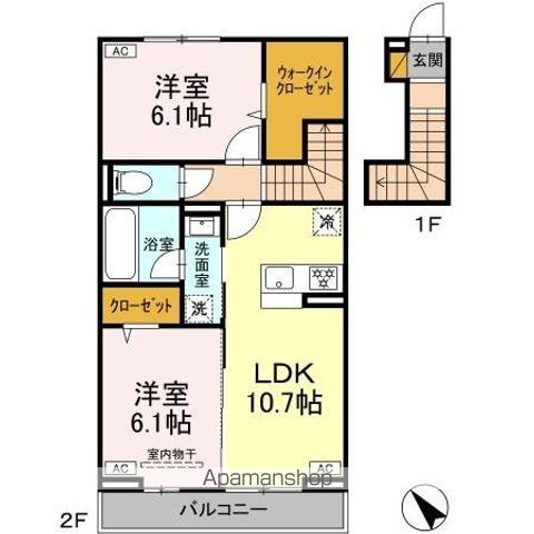 ルシアン　メゾンの間取り